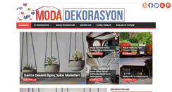 Desktop Screenshot of modadekorasyon.net