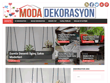 Tablet Screenshot of modadekorasyon.net